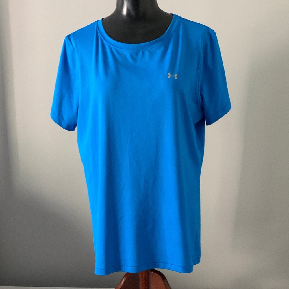 Under Armour Women's Vibrant Blue Short Sleeve Tee | Size LARGE